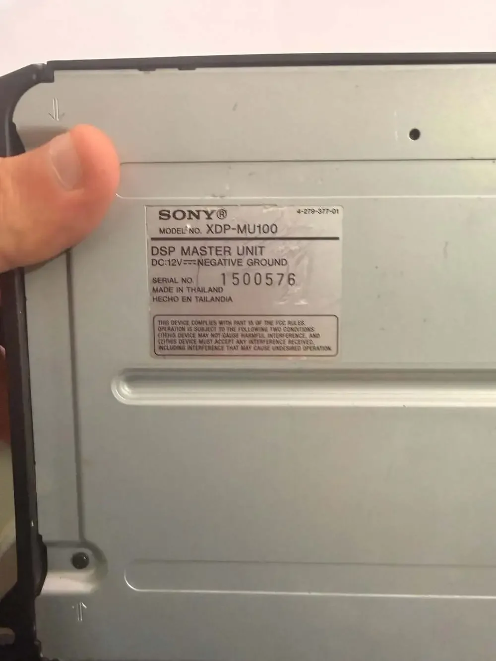 Sony XDP-MU100 DSP Master Unit Car Audio Processor